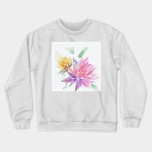 Watercolor Flower Crewneck Sweatshirt